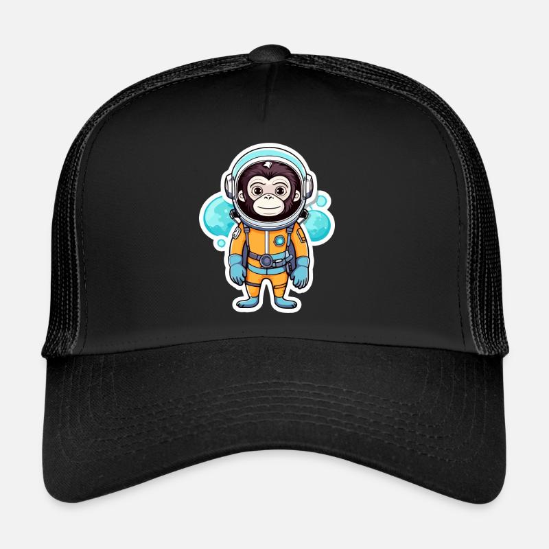 Affe Astronaut Illustration Trucker Cap