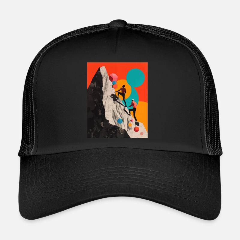 Collage für ein paar Kletterer Trucker Cap
