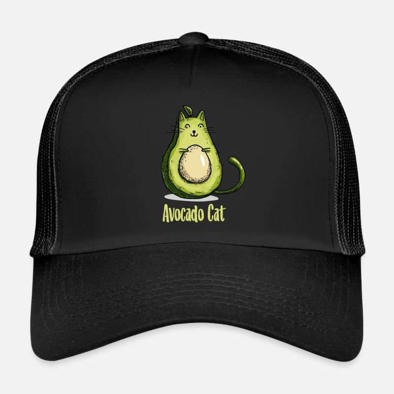 Avocat chat chats cadeau végétarien Casquette trucker 