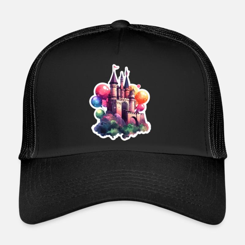 Colour Castle. - Trucker Cap - Schwarz/Schwarz