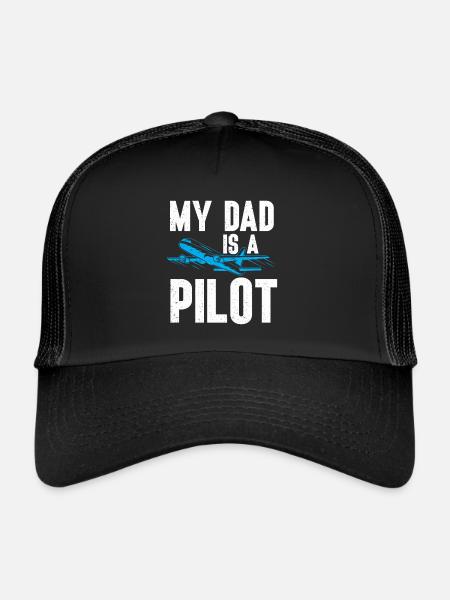Citation du pilote Flight Lover Aircraft Aviation - Casquette trucker - noir/noir