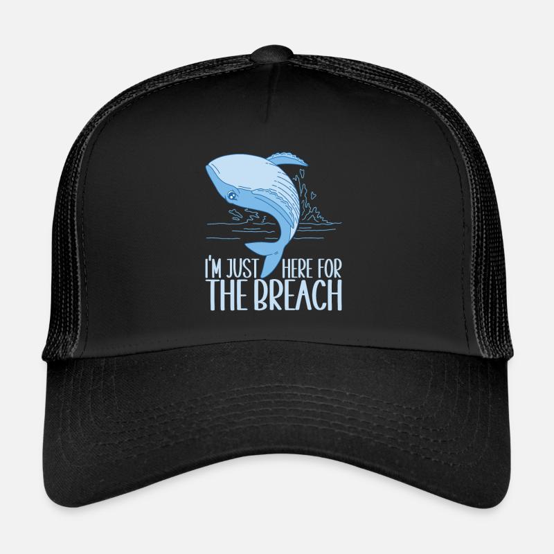 Baleines Baleine - Casquette trucker  - noir/noir