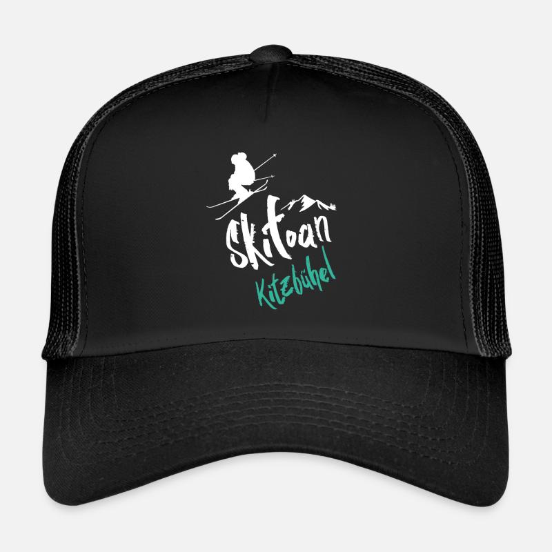 Ski Kitzbühel - Casquette trucker  - noir/noir