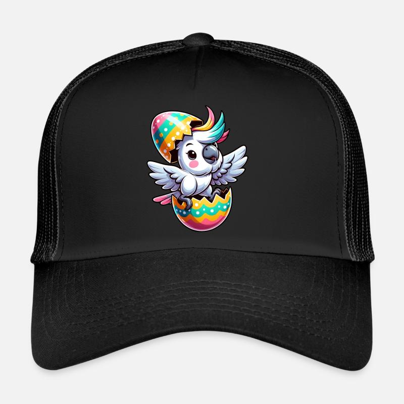 Ostern Kakadu in Eierschale, Tollpatschiger Vogel Trucker Cap