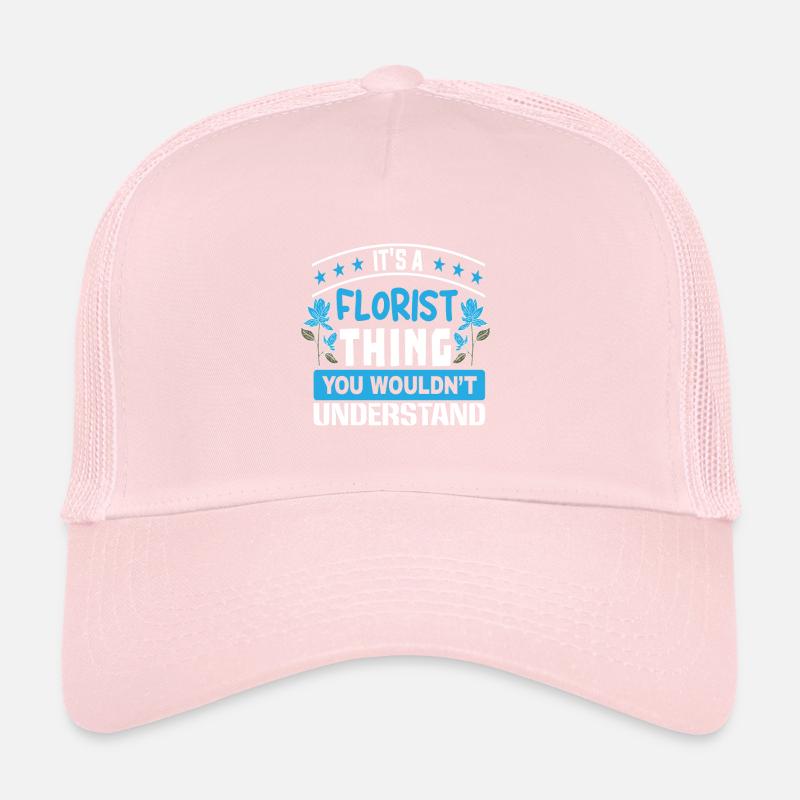 Designer floral Fleuriste Fleuriste Fleuriste Casquette trucker 
