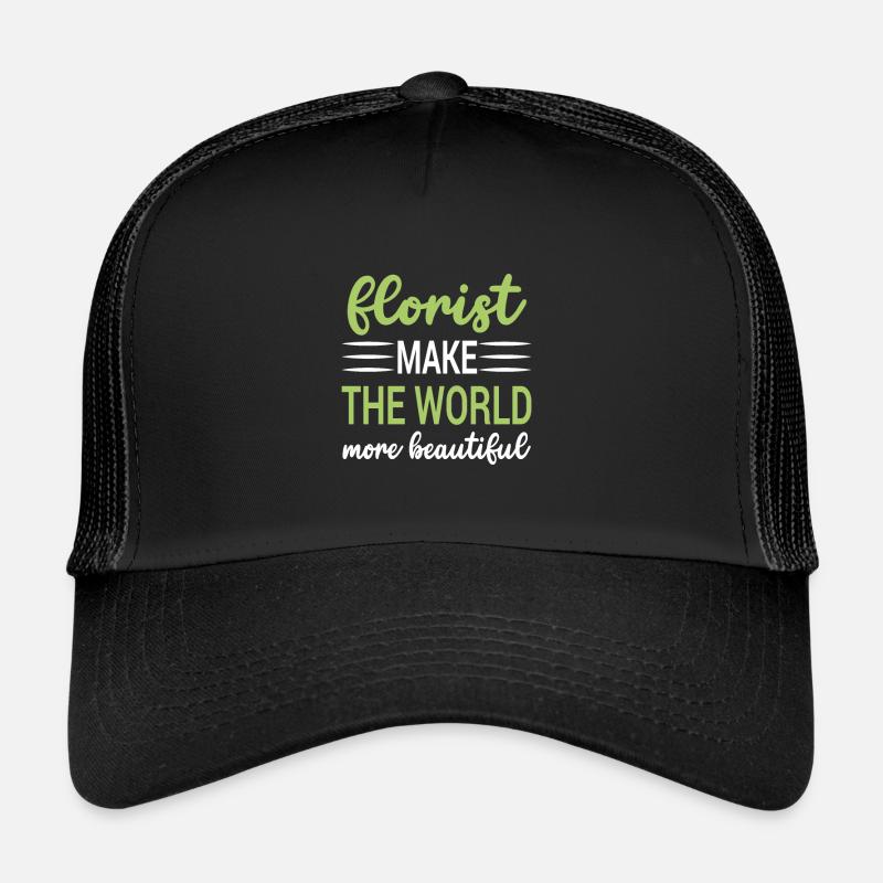 Designer floral Fleuriste Fleuriste Fleuriste Casquette trucker 