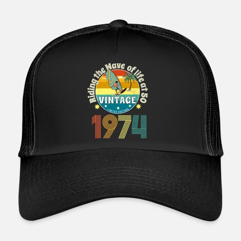 Surf Vintage 1974 - Édition Cinquantenaire" Casquette trucker 