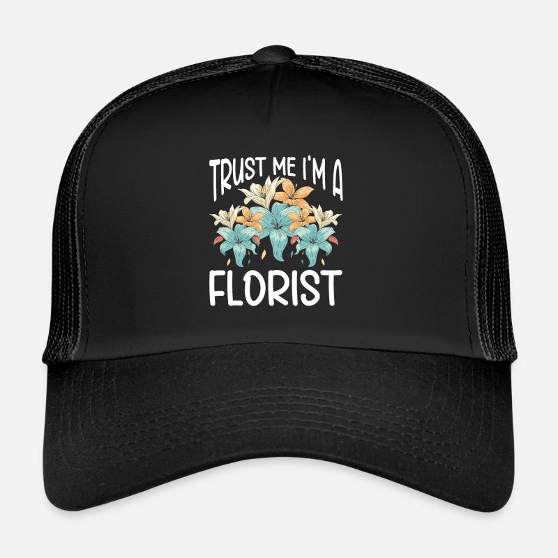 Designer floral Fleuriste Fleuriste Fleuriste Casquette trucker 