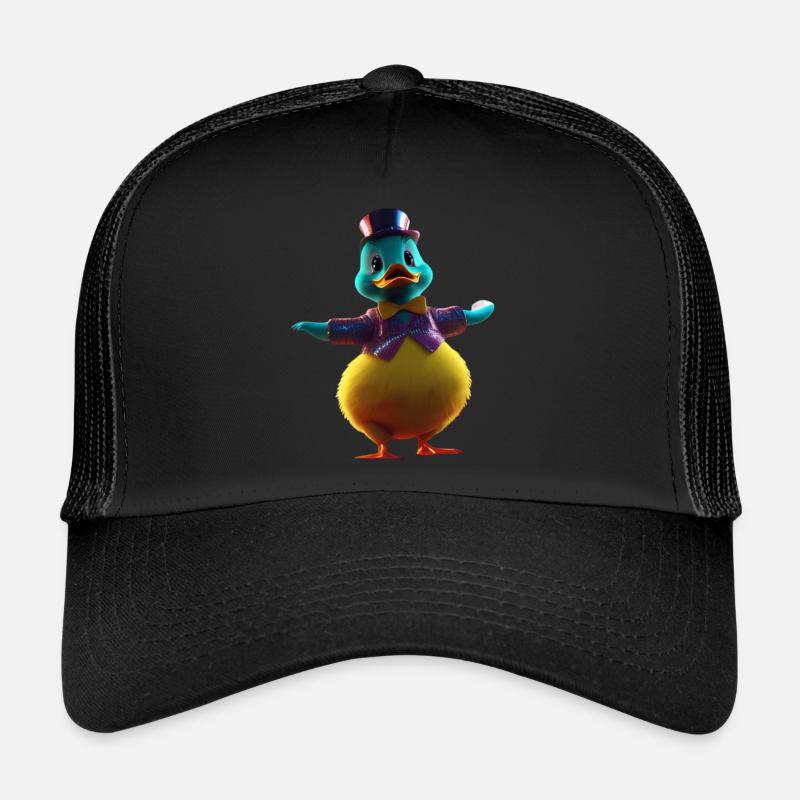 Zauber Ente - Trucker Cap - Schwarz/Schwarz