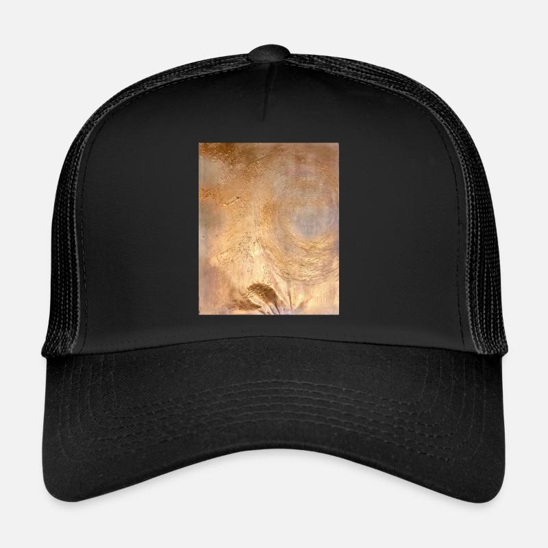 Soleil d'or - Casquette trucker  - noir/noir