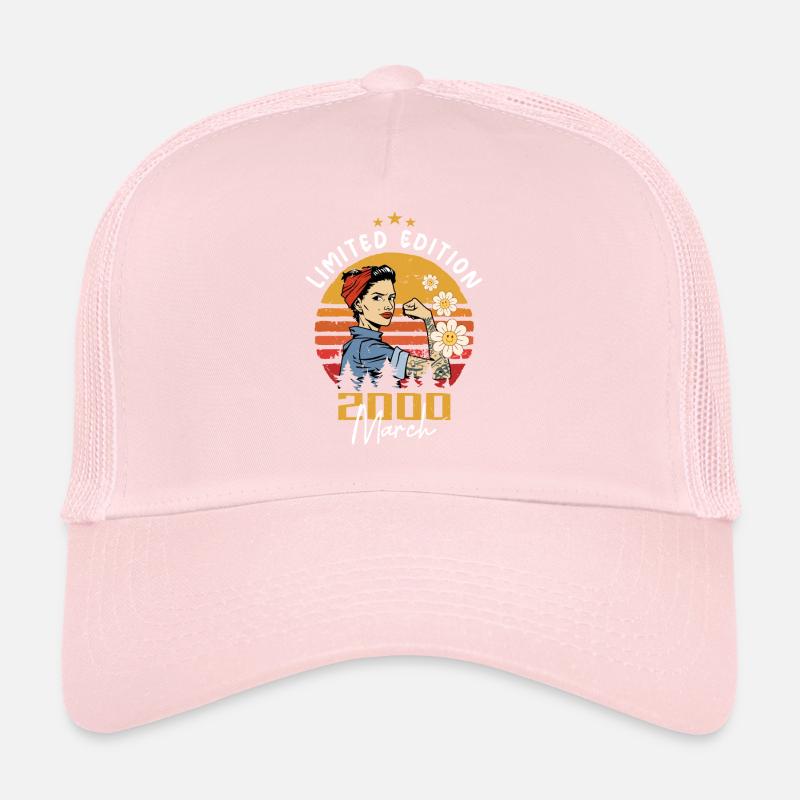 Femmes nées en mars 2000 Anniversaire 2000 Casquette trucker 