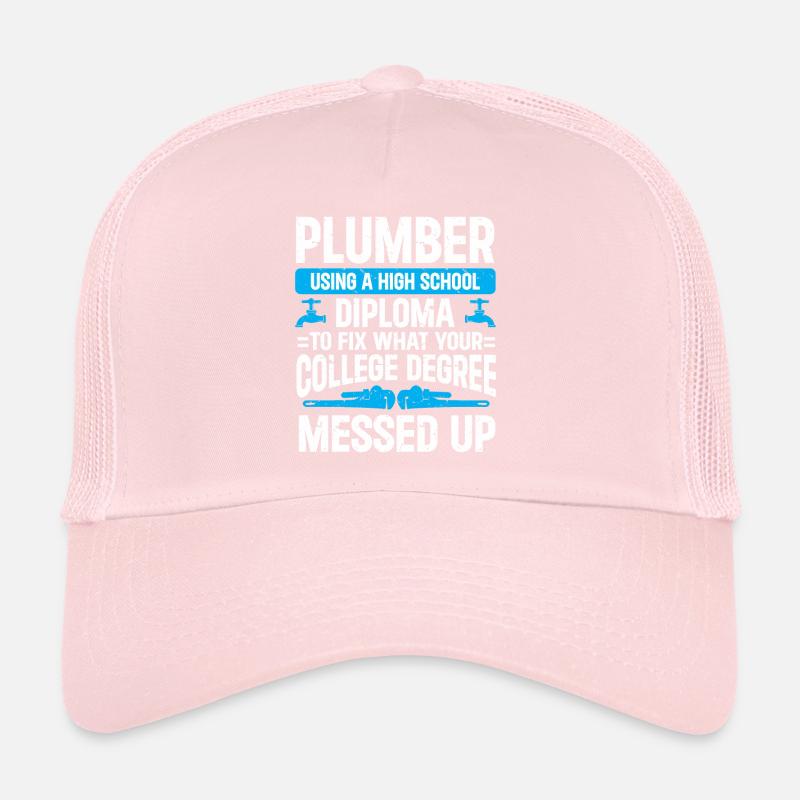 Plumber Men Father Husband Plumber Trucker Cap
