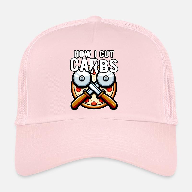 Comment je coupe les glucides Glucides diététiques Pizza Fun Casquette trucker 