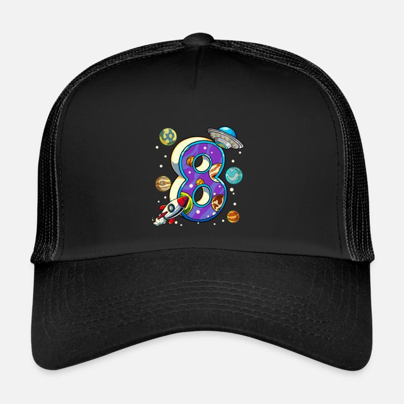 8 Anniversaire Astronaute de l’espace 8 ans Casquette trucker 