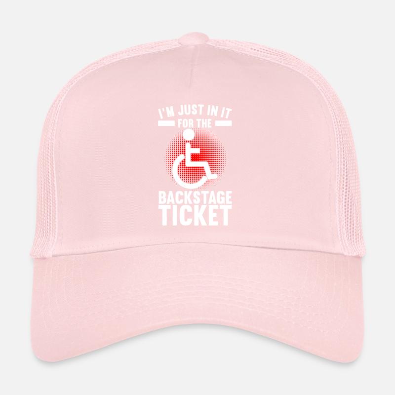 Rollstuhlfahrer Rollstuhl Trucker Cap