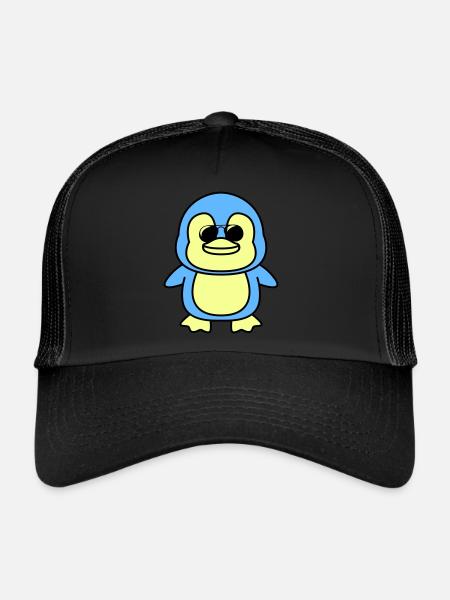 Penguin Comic Cool - Trucker Cap - black/black - Front