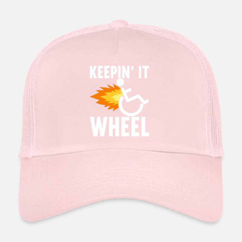 Rollstuhlfahrer Rollstuhl Trucker Cap