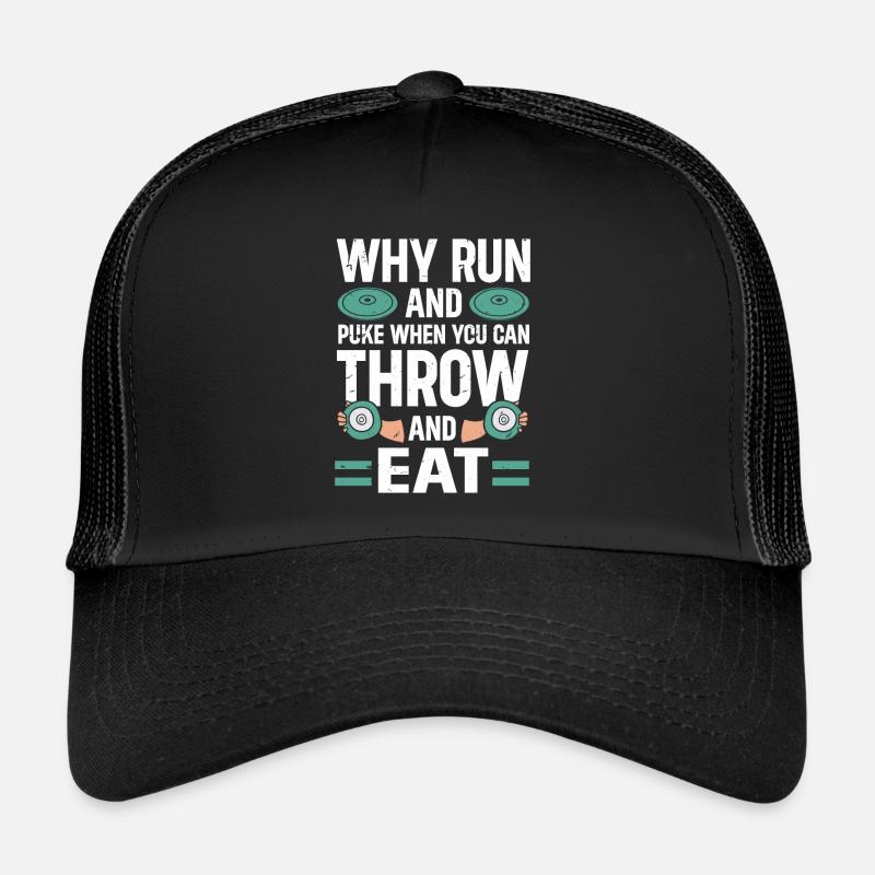 Diskuswerfer Leichtathlet Disc Throw Trucker Cap