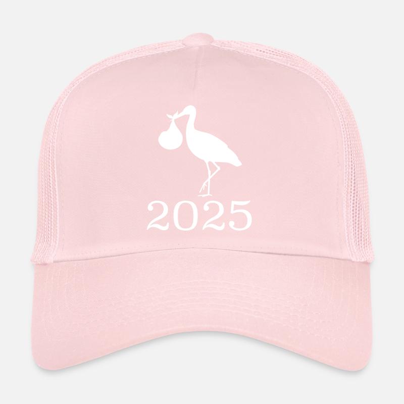 La cigogne amène le bébé, bébé arrive bientôt, maman 2025 Casquette trucker 