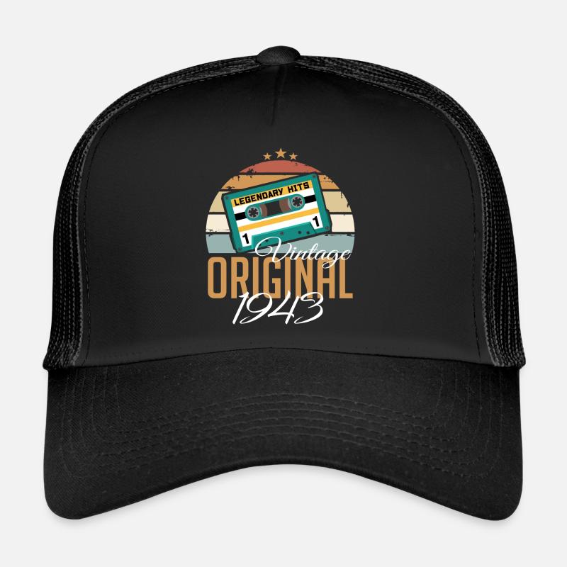 Millésime 1943 né Original 1943 anniversaire Casquette trucker 