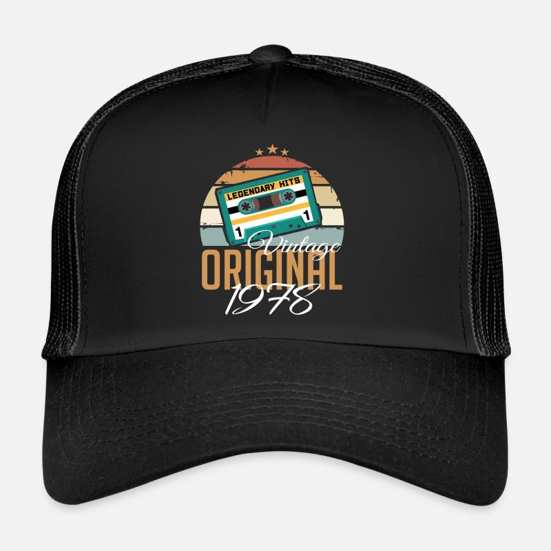 Millésime 1978 né Original 1978 anniversaire Casquette trucker 