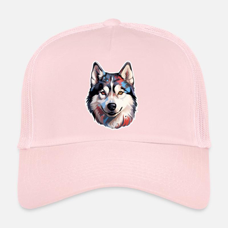 Siberian Husky Trucker Cap
