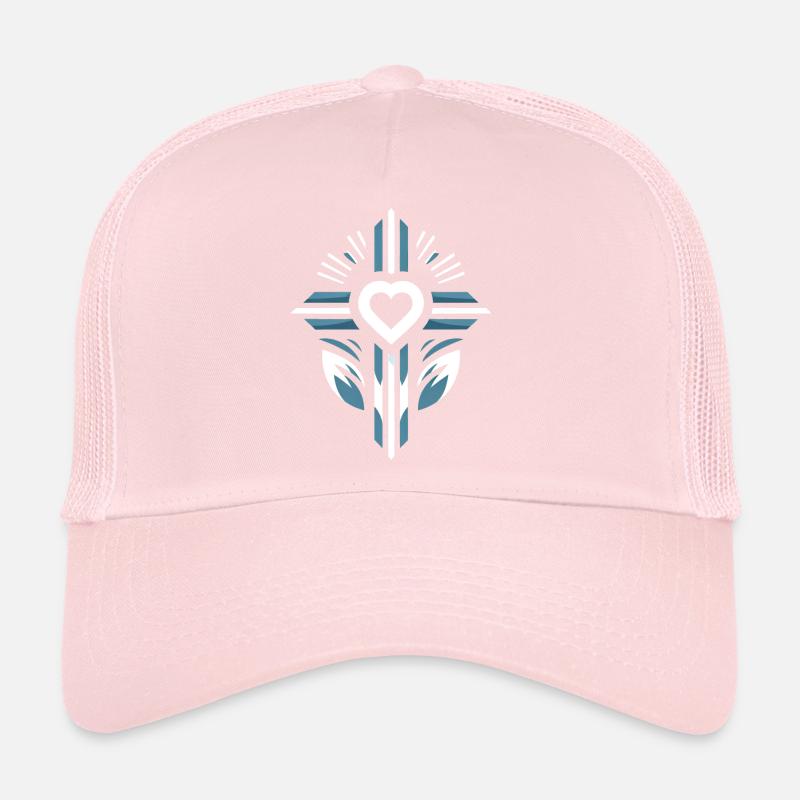 Kreuz mit Herz Trucker Cap