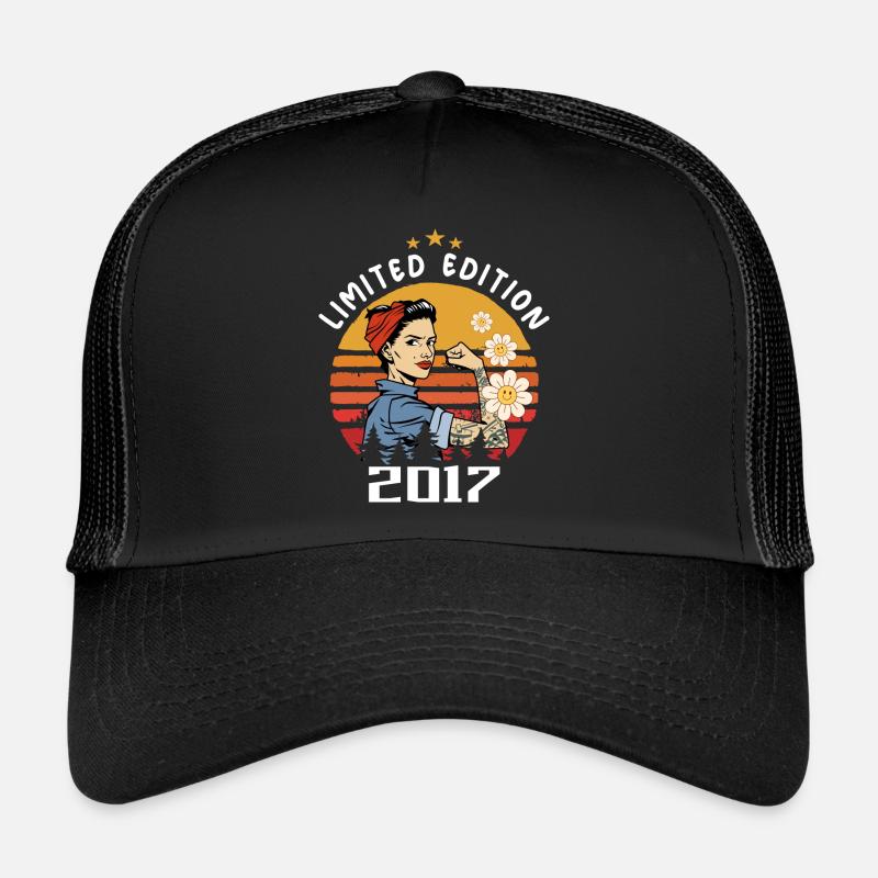 Rétro Année de naissance 2017 Millésime Anniversaire 2017 Casquette trucker 