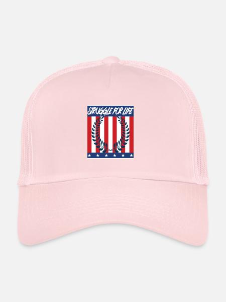 Struggle for Life - Kampf ums Leben - Trucker Cap - pale pink - Front