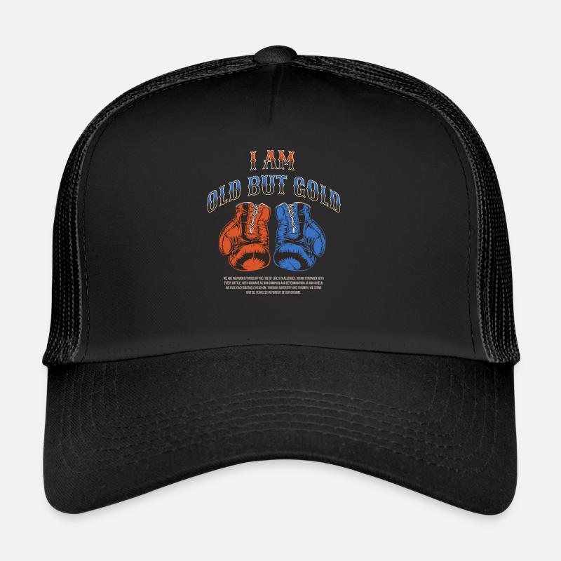 Ich bin Old but Gold Boxen mit Boxhandschuhen Trucker Cap