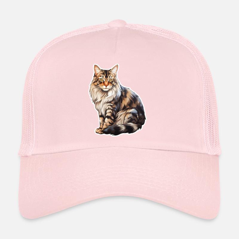 Chat Maine Coon Casquette trucker 
