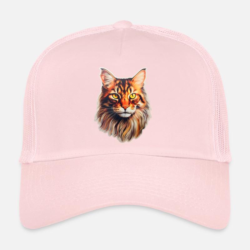 Maine Coon Katzenkopf Trucker Cap