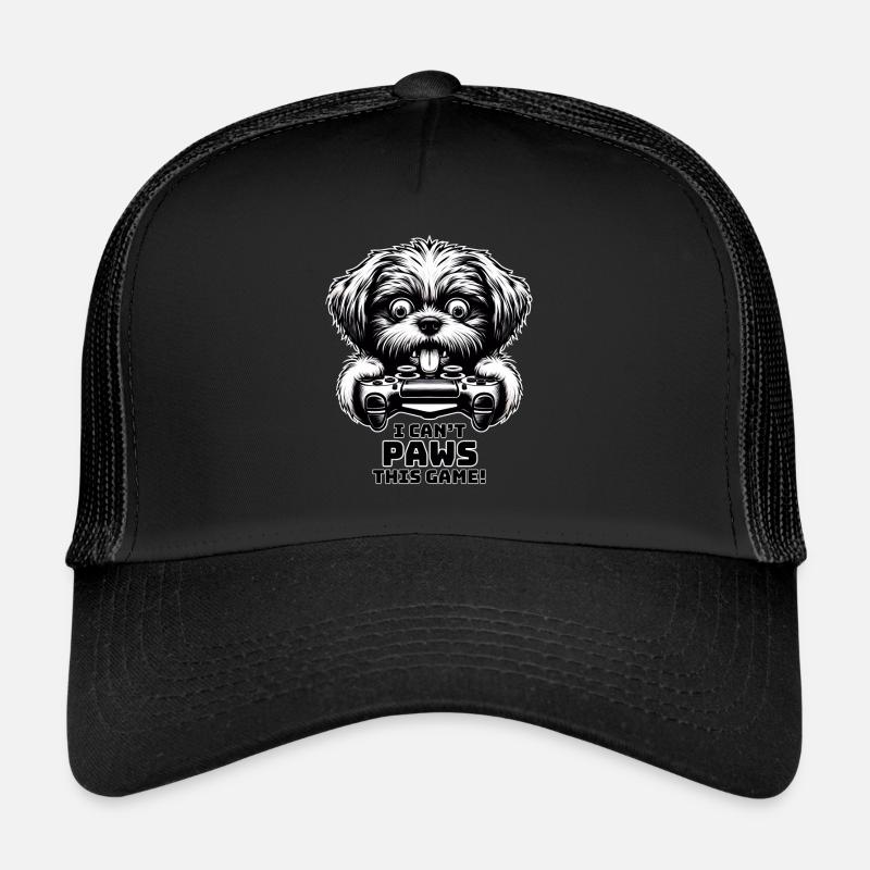 Verrückte Shih Tsu Hunde-Gamefreak-Gamer Trucker Cap