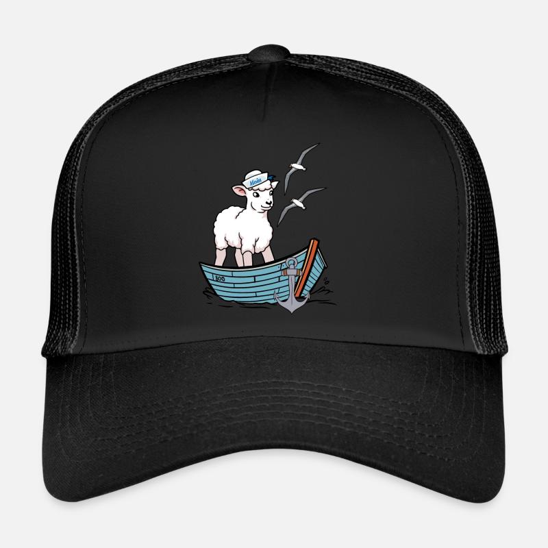 Moin maritim Schaf Boot Schafe Küste Boot Trucker Cap