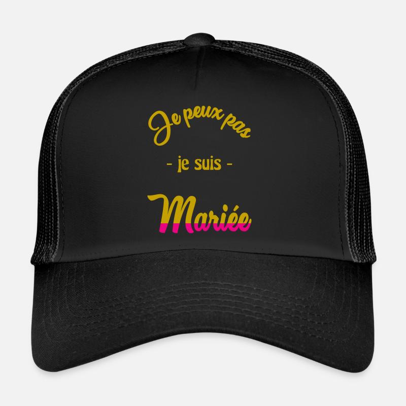 ICH KANN NICHT, ICH BIN VERHEIRATET Trucker Cap