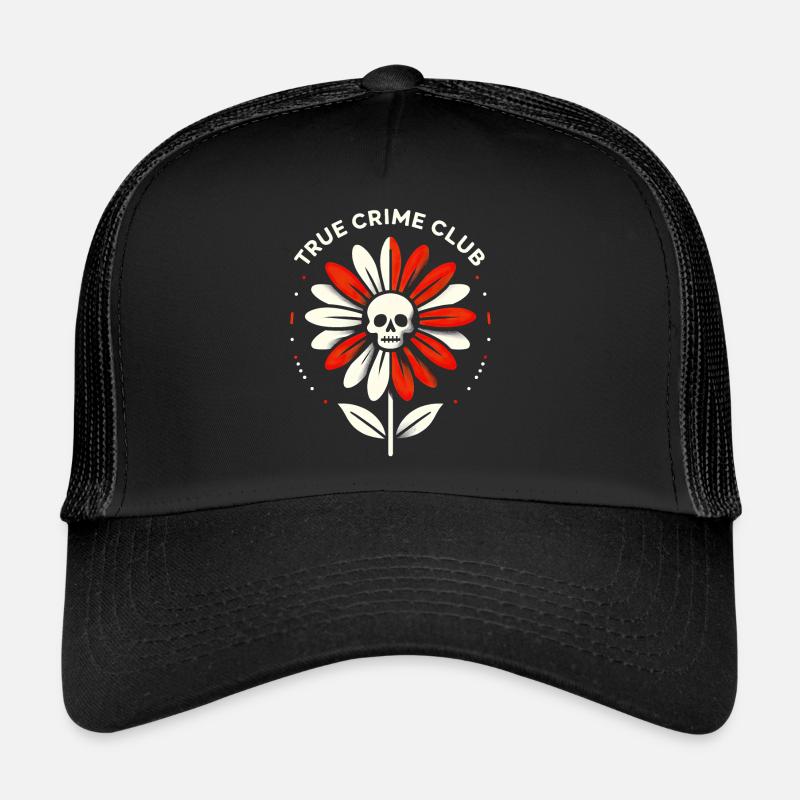 Skull Bloom Enigma Trucker Cap
