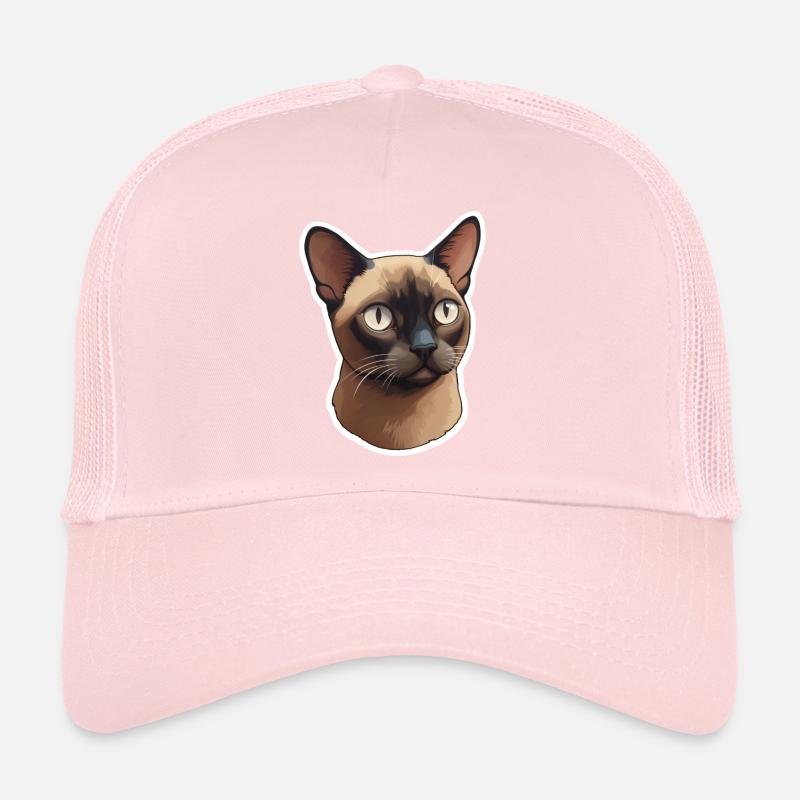 Tête de chat birman Casquette trucker 
