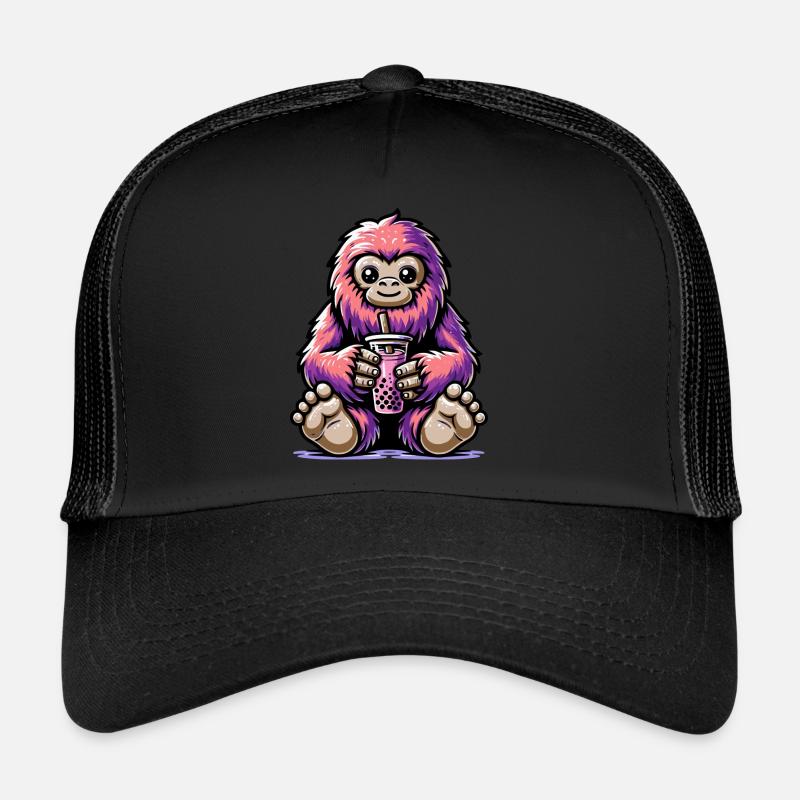 Bubble Tea Bigfoot Boba Tea Kawaii Geschenk Trucker Cap