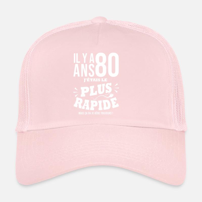 80 ans le plus rapide cadeau 80e anniversaire Casquette trucker 