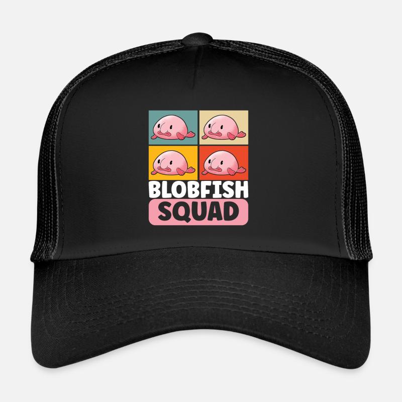 Poisson blob mignon poisson laid Casquette trucker 