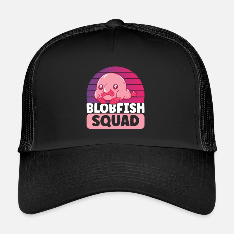 Poisson blob mignon poisson laid Casquette trucker 