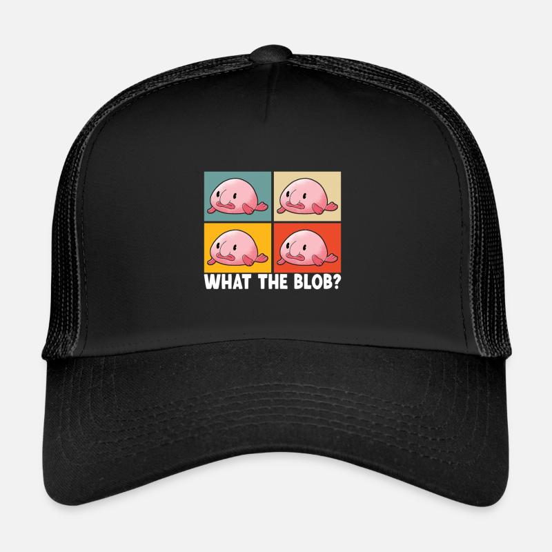 Poisson blob mignon poisson laid Casquette trucker 
