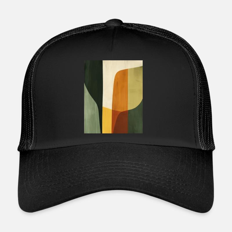 Poster Minimalist Geo 1 - Trucker Cap - Schwarz/Schwarz
