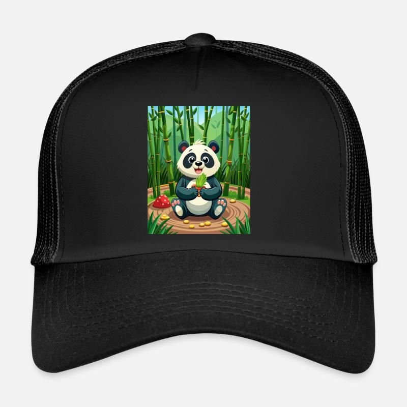 Panda mignon - Illustré Casquette trucker 