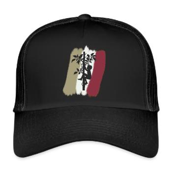 Matériel d’accrobranche - Casquette trucker  - noir/noir - Devant