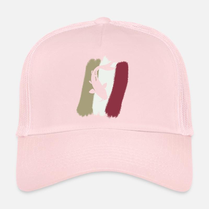 Koi Fish Pond Trucker Cap