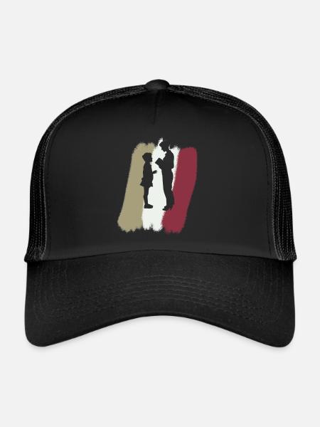 Grundschullehrer Grundschule Volksschule - Trucker Cap - Schwarz/Schwarz - Vorne