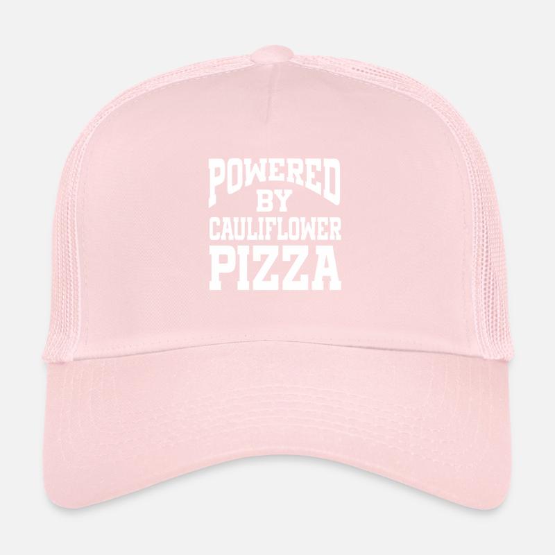 Propulsé par la pizza au chou-fleur Casquette trucker 