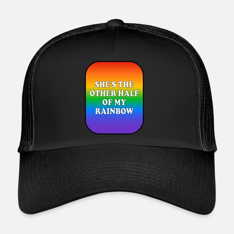 Elle est l’autre moitié de mon arc-en-ciel Casquette trucker 