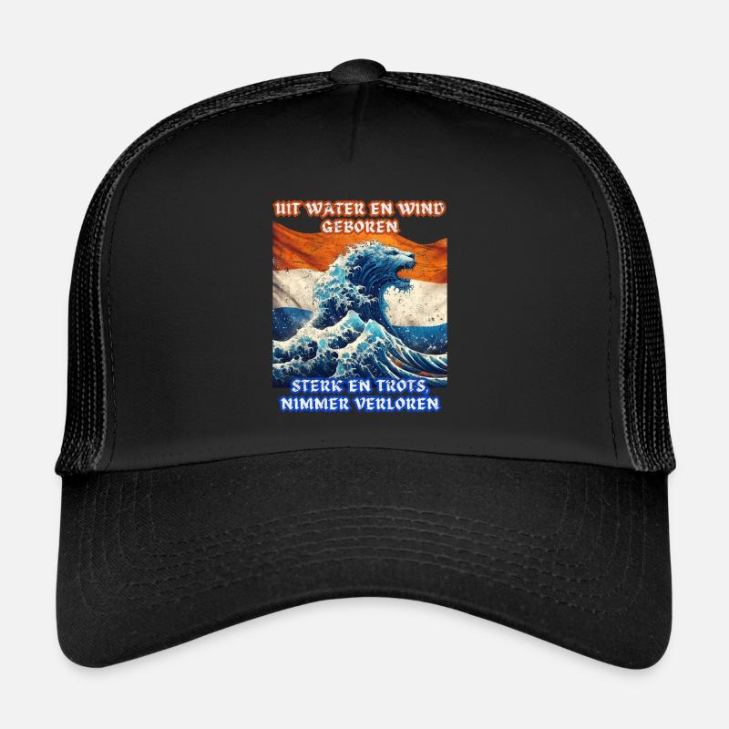 Dutch Pride Vintage Textur holländischer Löwe Trucker Cap